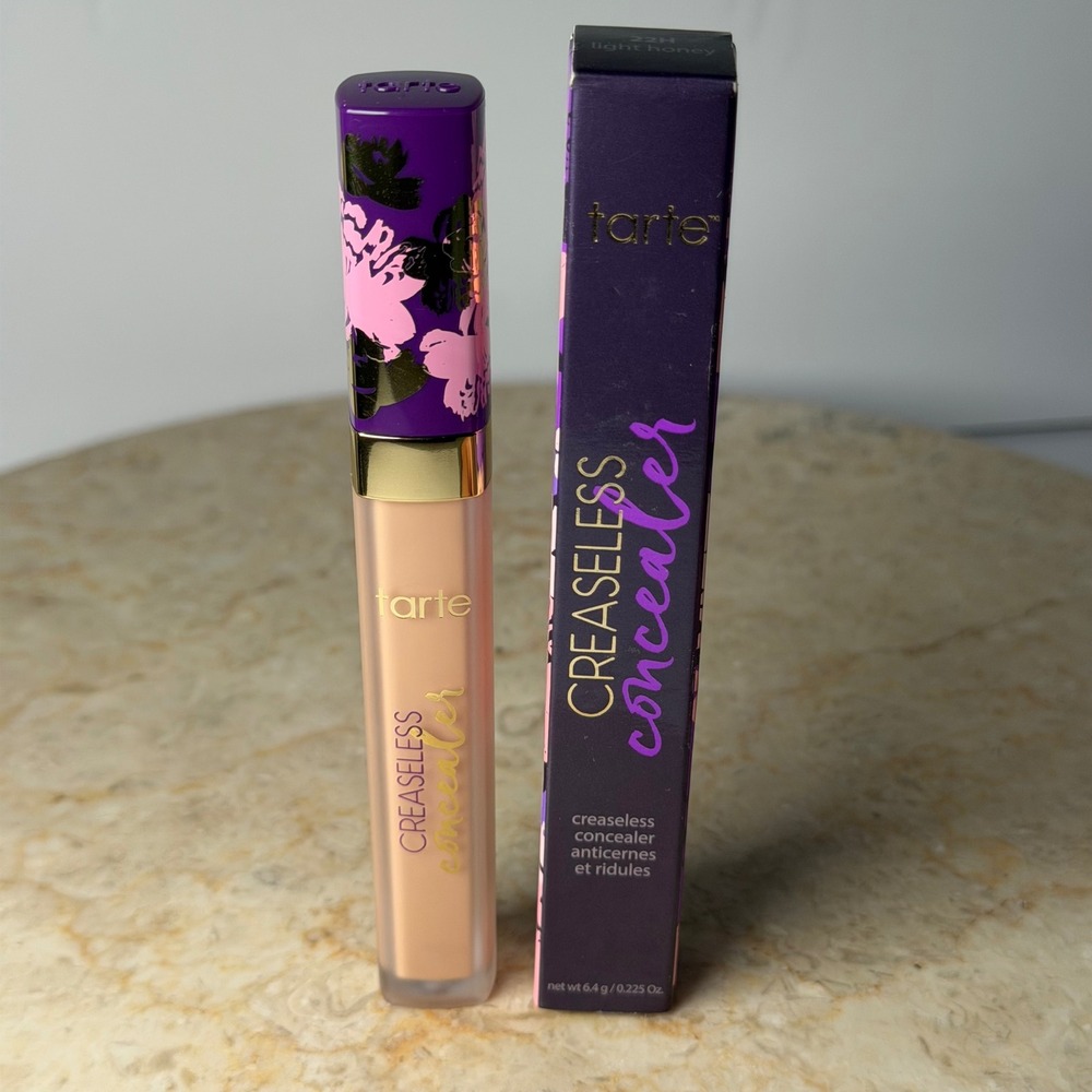 Tarte Creaseless Concealer 22H Light Honey 6.4g Full Coverage Radiant NIB